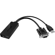 Icy box ib-ac512 vga + audio - hdmi adapter (zwart) - afbeelding 1