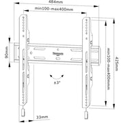 Neomounts select wl30s-850bl14 vlakke wandsteun bevestiging (zwart) - afbeelding 19