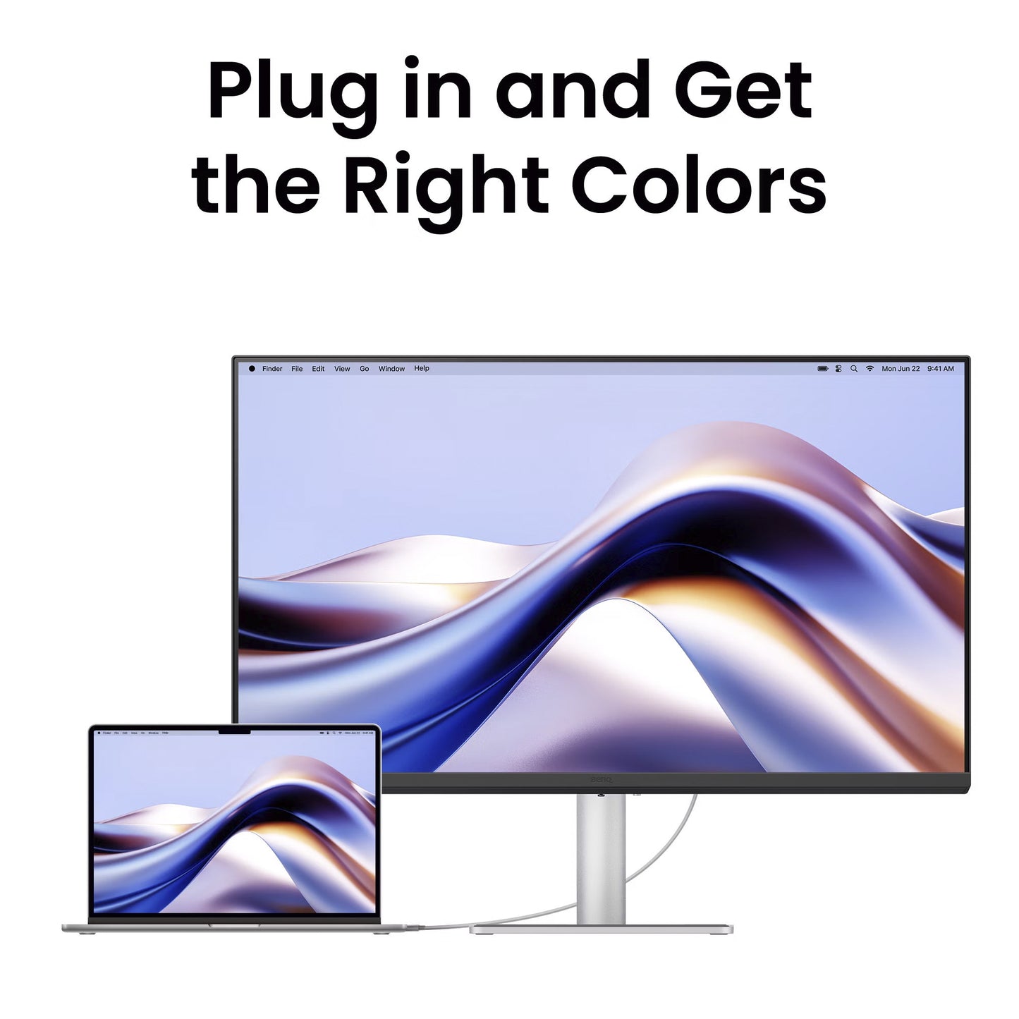Benq ma270up per macbook 27 monitor 4k uhd (argento, hdmi, usb-a, usb-c, audio)