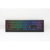 Ducky zero 6108 classic black rgb mechanisch gaming toetsenbord (zwart, us lay-out (qwerty), cherry mx2a brown, 100%, rgb leds, double-shot pbt, hot swap, 2.4ghz | bluetooth | usb-c)
