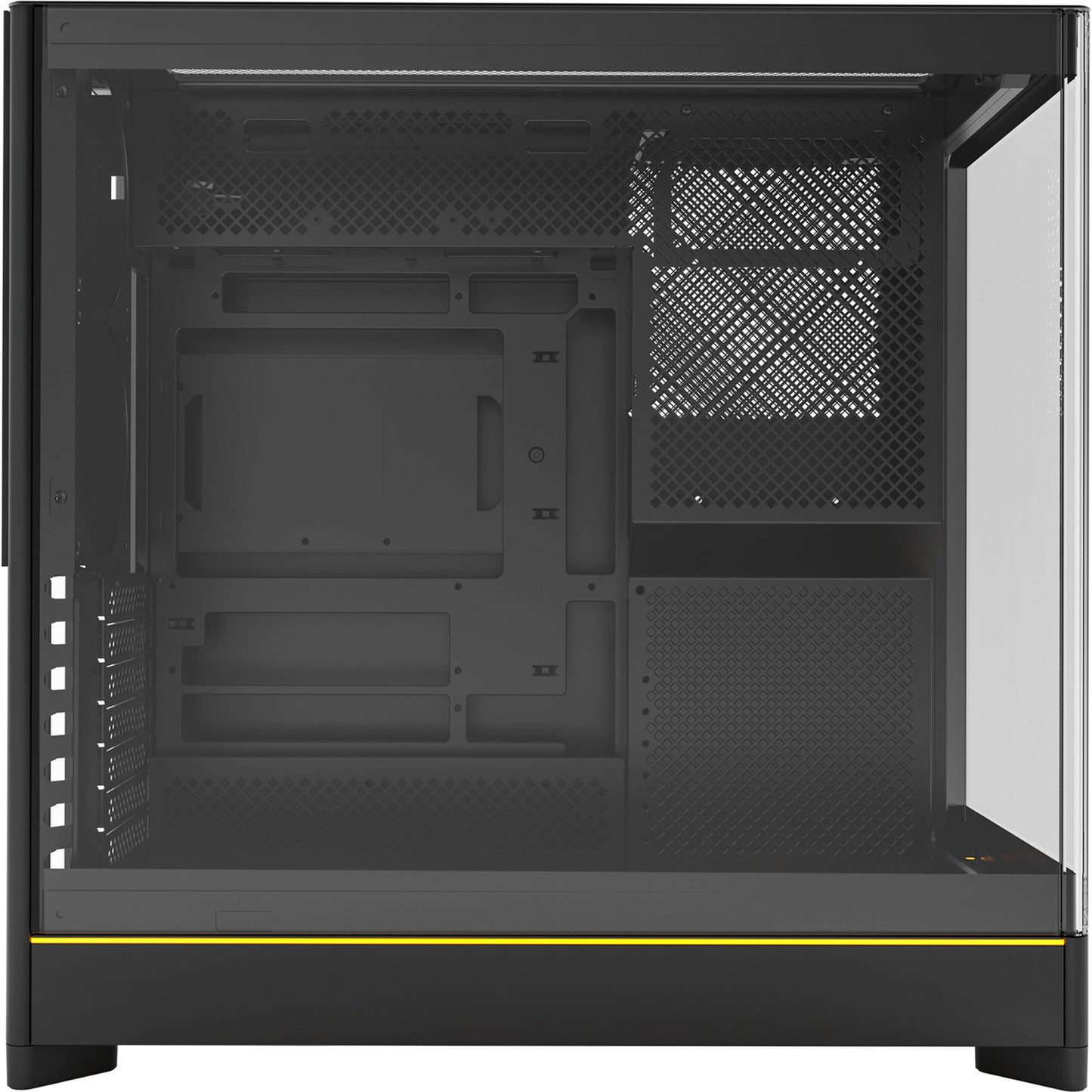 Custodia midi tower Montech HS02 (nero | 2x USB-A | 1x USB-C | RGB | vetro temperato)