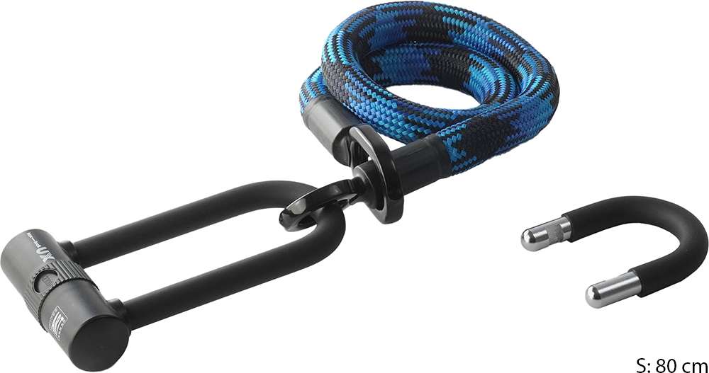 Ojal Texlock u x - u-lock incl. cable textil con alma de acero