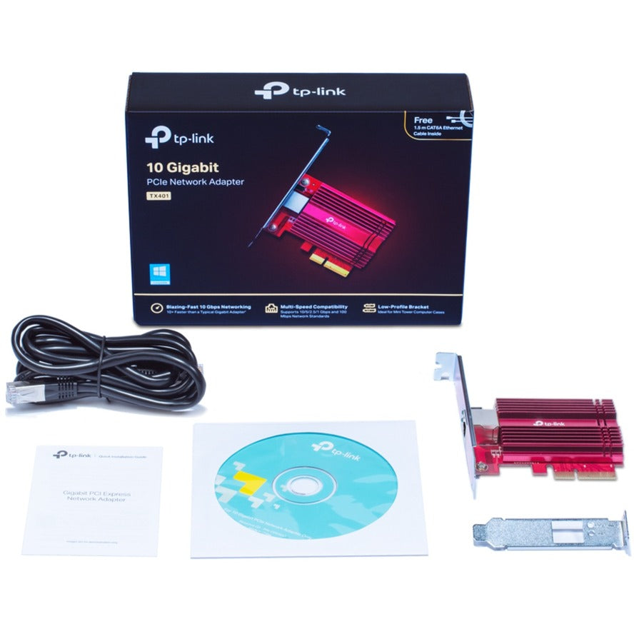 Tp-link tx401 gigabit pci express netwerk adapter netwerkadapter (rood)