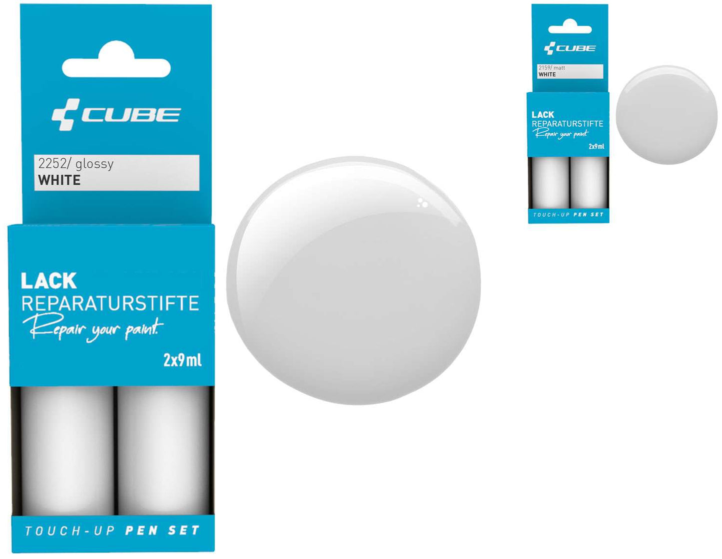 Set di penne per ritocchi Cube bianche
