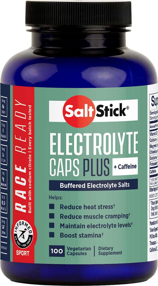 Saltstick elettroliti capsule plus+caffeina 100 pz.