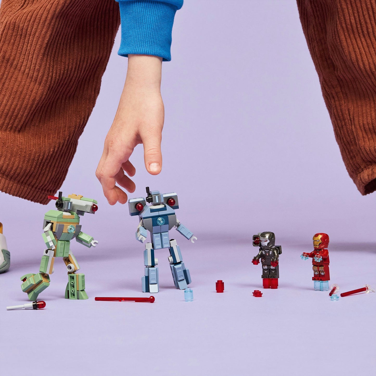 Lego marvel - iron man en war machine vs. hammer drones constructiespeelgoed (76320)