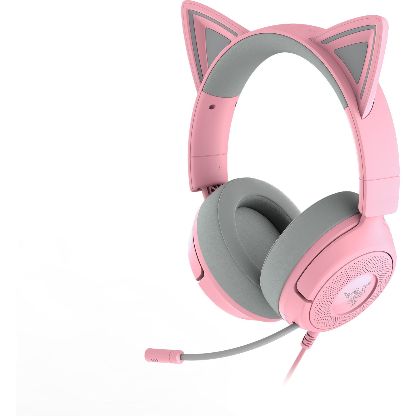 Cuffie da gioco over-ear Razer Kraken Kitty V3 X Quartz (rosa grigio)