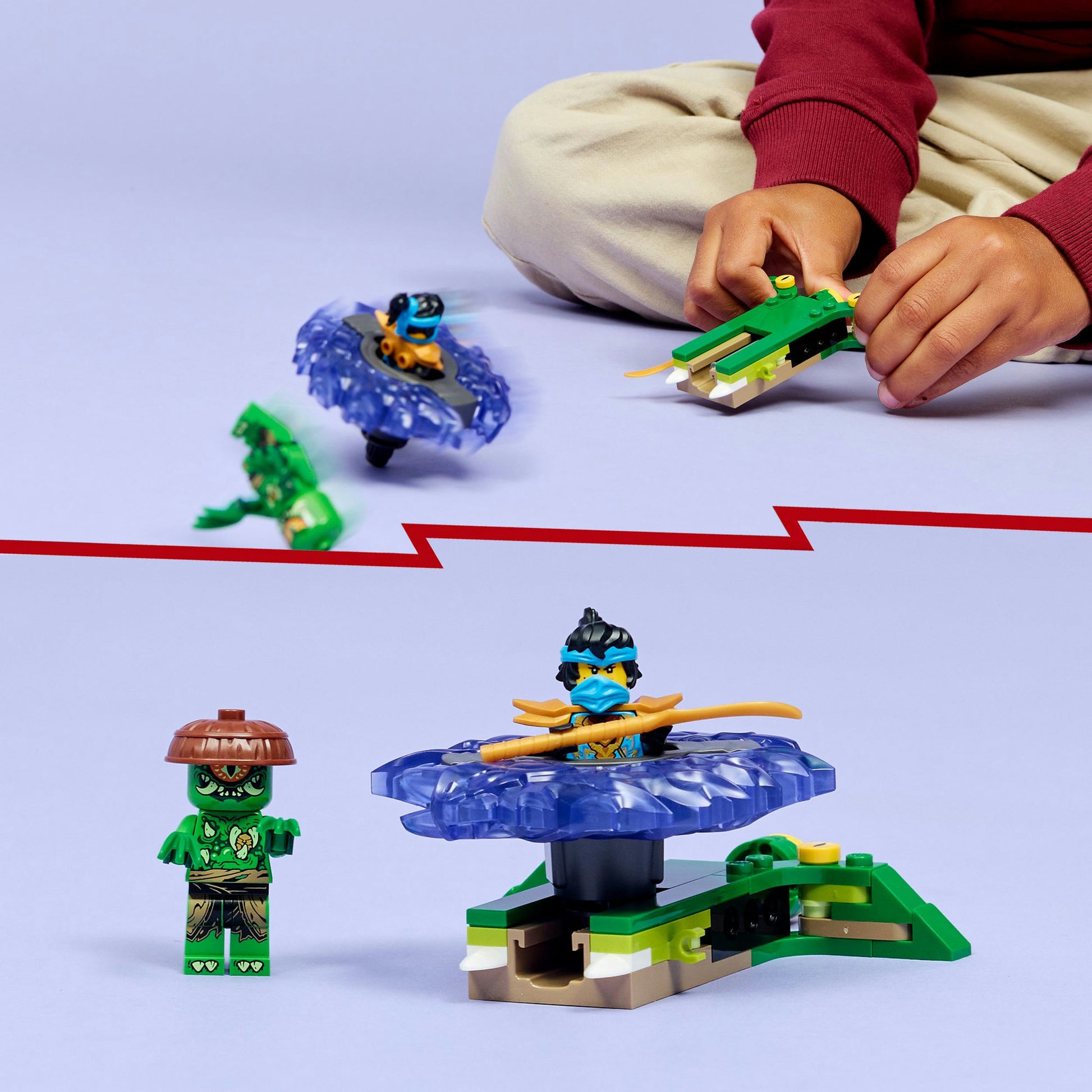 Lego Ninjago 71849 nya vs. campione di mutazione nello spinner | 2 pezzi