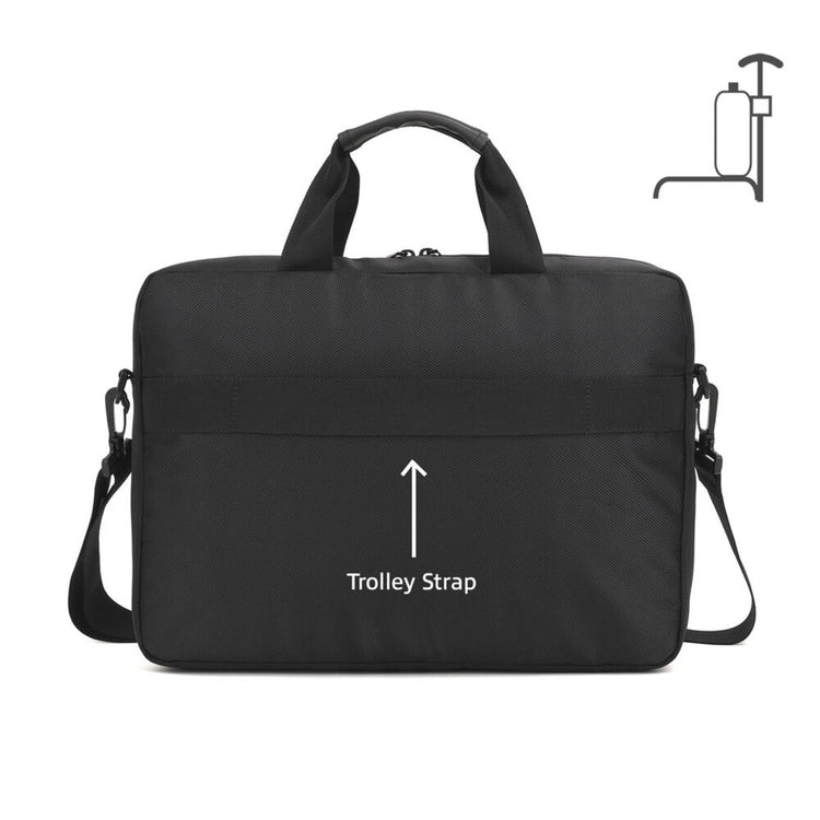 Act connectivity suburb schoudertas voor laptops tot 15,6 laptoptas (zwart)