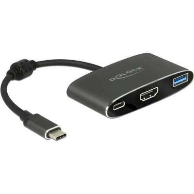 Delock USB-C Male> HDMI Femenino + USB-A + USB-C PD