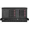 Silverstone cs381b v1.1 rack behuizing (zwart | 2x usb-a 3.2 (5 gbit s) | 2x audio)