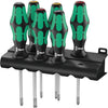 Wera 335 350 355 3 schraubendrehersatz schroevendraaier (zwart groen, 6-delig)