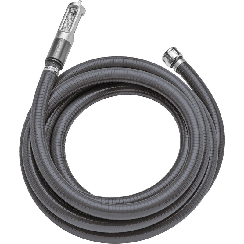 Gardena zuigslang 25 mm (1 inch), 4 m, verlengstuk aanzuiging (grijs)