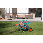 Gardena metalen slangenwagen 100 (grijs turquoise, 2674-20) - afbeelding 2