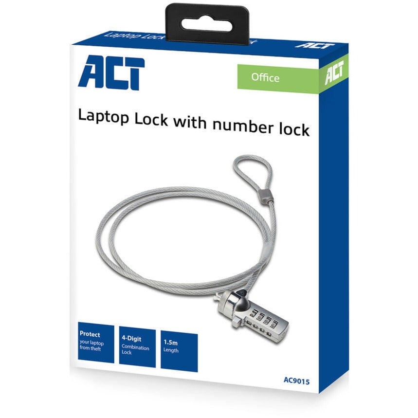 Act Connectivity Laptop Lock con codice numerico AC9015