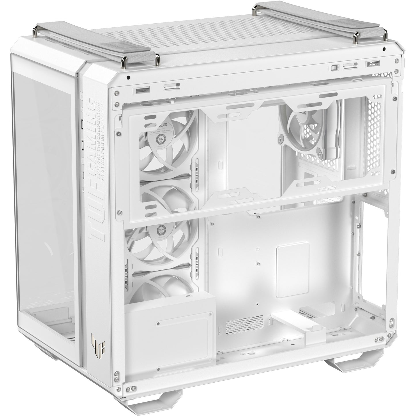 Custodia midi tower Asus tuf gaming gt502 Horizon Argb (bianco | 3x USB-A | 1x USB-C | vetro temperato)
