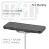 Club 3d cac-3026 qi2 25w draadloze oplader (wit, qi-gecertificeerd, magsafe-compatibel, magnetisch pad)