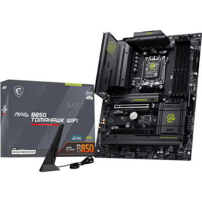 Placa base MSI Mag B850 Tomahawk WiFi Socket AM5 (RAID, 5GB-LAN, WiFi 7, BT, Sonido, ATX)