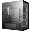 Custodia midi tower Deepcool CG580 4f v2 (nero | 2x USB-A | 1x USB-C | RGB | vetro temperato)