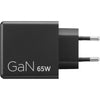 Lenovo dual USB-C (65W) gan (negro, 2x USB-C, suministro de energía)
