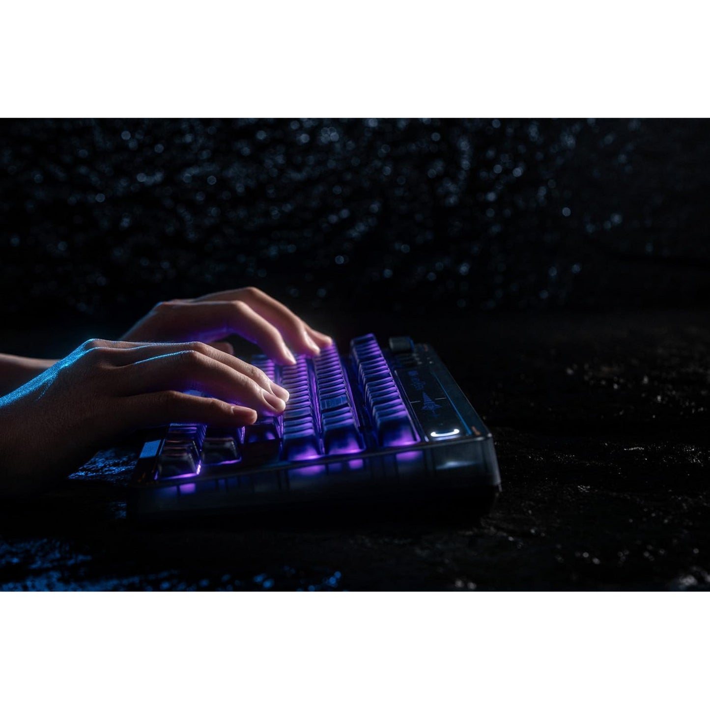 Teclado mecánico 8bitdo retro 87 - mecha break, teclado para juegos (negro azul, diseño estadounidense, kailh box jellyfish pro polish, tkl, teclas abs, hot-swap, bluetooth le 5.0, inalámbrico 2.4ghz, usb)
