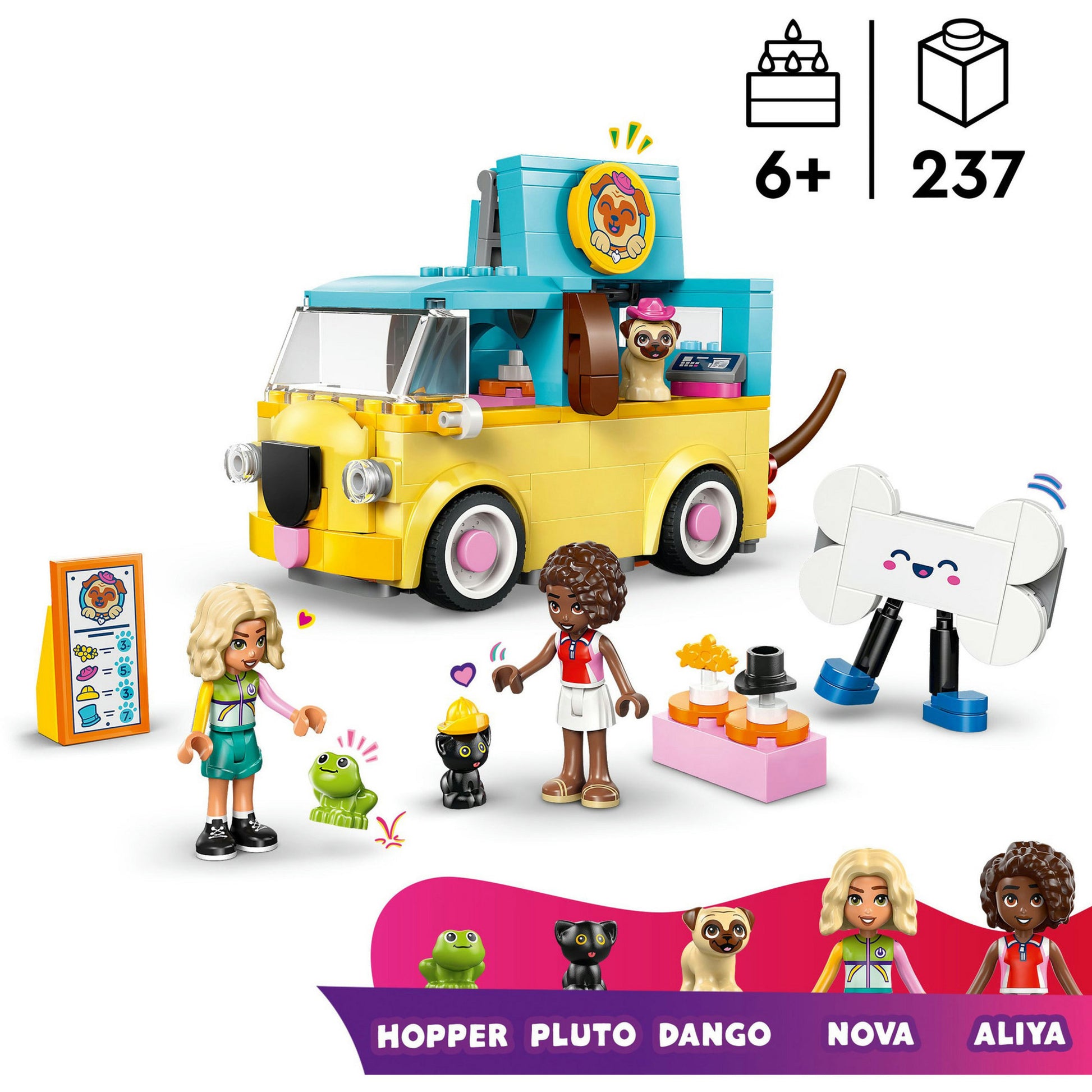 Lego friends 42678 furgone con accessori per animali | 2 pezzi