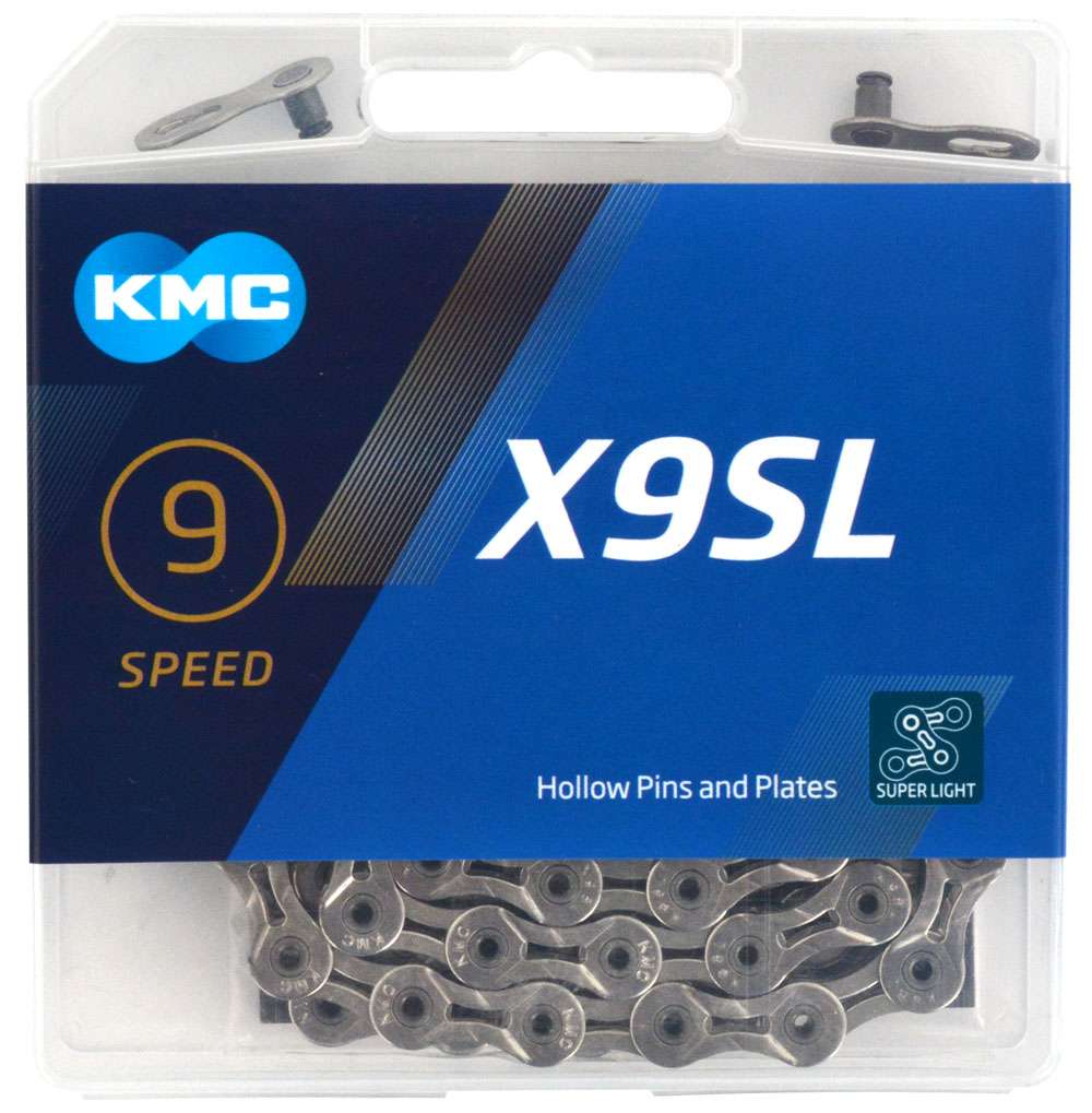 Cadena de bicicletas KMC X9SL Plata 114 Schakels
