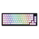Hator skyfall wireless, tastiera da gioco (nera, layout americano, hator aurum sterling, 65%, rgb, double shot abs, hot-swap, bluetooth usb-c da 2,4 GHz)