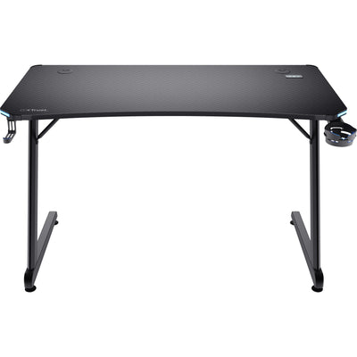Trust gxt 709 luminus rgb-gamingbureau gaming desk (zwart)