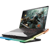 Trust gxt 1126 aura laptopkoeler (zwart, rgb) - afbeelding 2