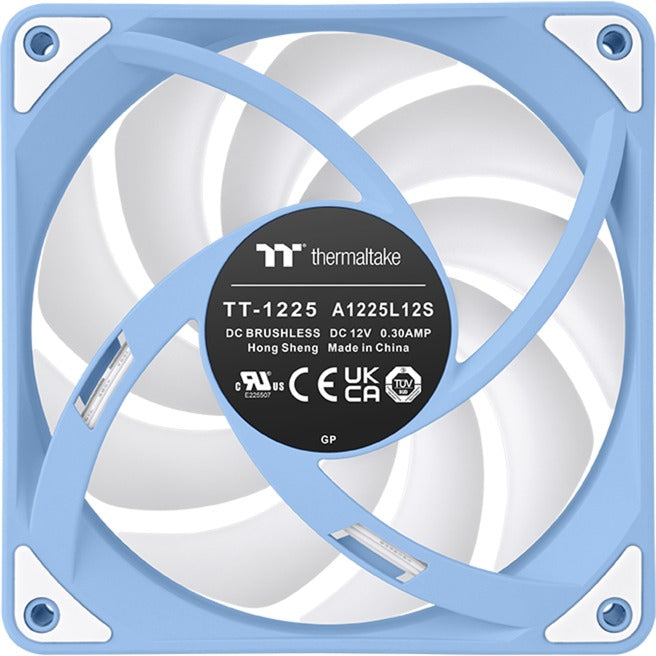 Thermaltake ct120 ex inversa argb sync ventilador de refrigeración para pc hortensia azul (paquete de 3 ventiladores) ventiladores de caja (azul claro, 3 piezas, 120 x 120 x 25 mm, pwm)