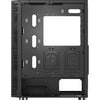 Montech x3 glass midi tower behuizing (zwart | 3x usb-a | rgb | tempered glass)