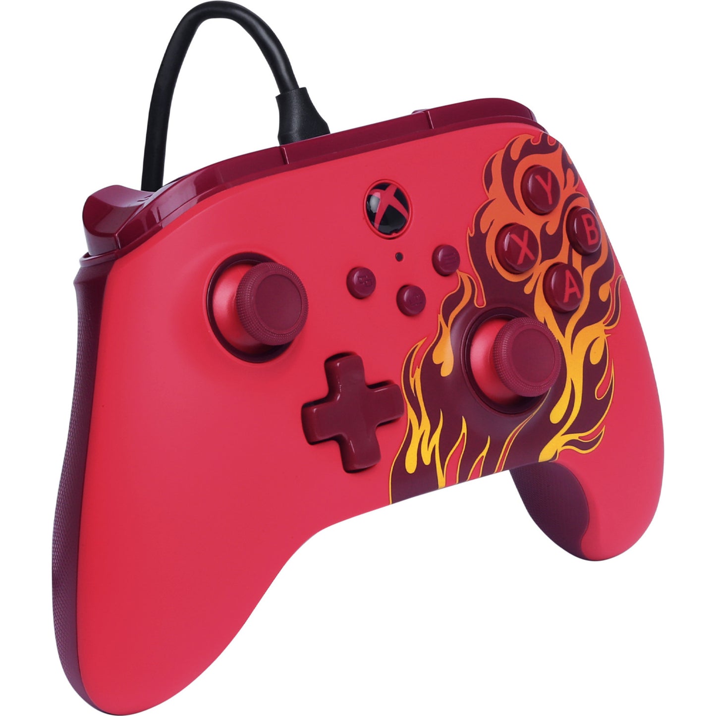Controller Powera Advantage con cavo per xbox serie x|s - red fire (rosso, xbox serie x|s, xbox one, PC)