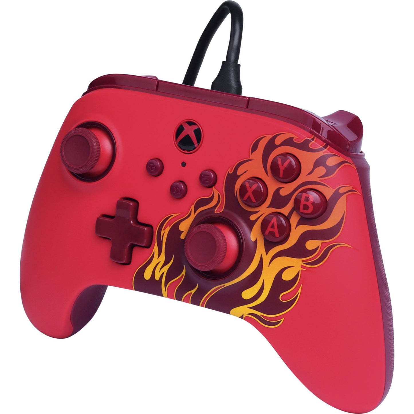 Controller Powera Advantage con cavo per xbox serie x|s - red fire (rosso, xbox serie x|s, xbox one, PC)