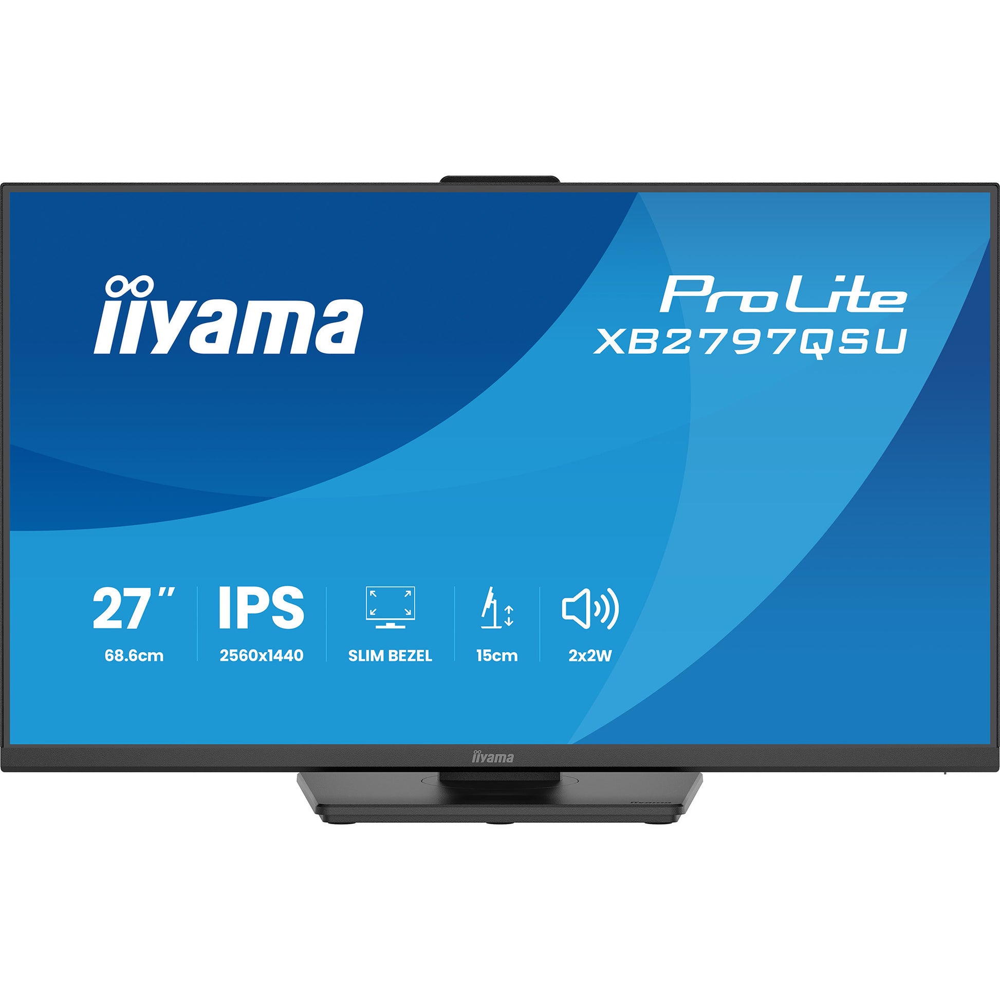 Monitor Iiyama prolite xb2797qsu-b1 27 (negro (mate), HDMI, display port, USB, audio)