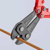 Knipex boutensnijder 71 72 910 kniptang (rood blauw, middensnijder, geschroefd scharnier) - afbeelding 6