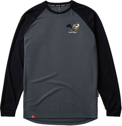 Loose riders dirt sweat beers - mtb long sleeve jersey