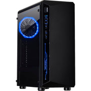 Inter-tech c-3 saphir midi tower behuizing (zwart | 3x usb-a | window) - afbeelding 1