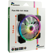 Inter-tech argus rs-141 rgb case fan (zwart, 140 x 140 x 25 mm, pwm) - afbeelding 5