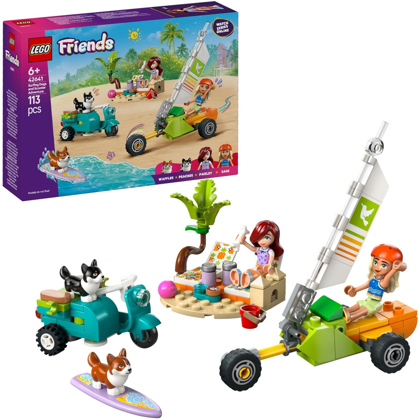 Lego Lego Friends 42641 Surfing Scooter Pleasure with the Dogs