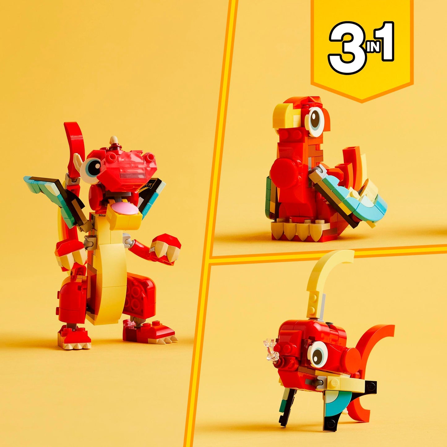 Lego LEGO Creator 31145 Drago Rosso
