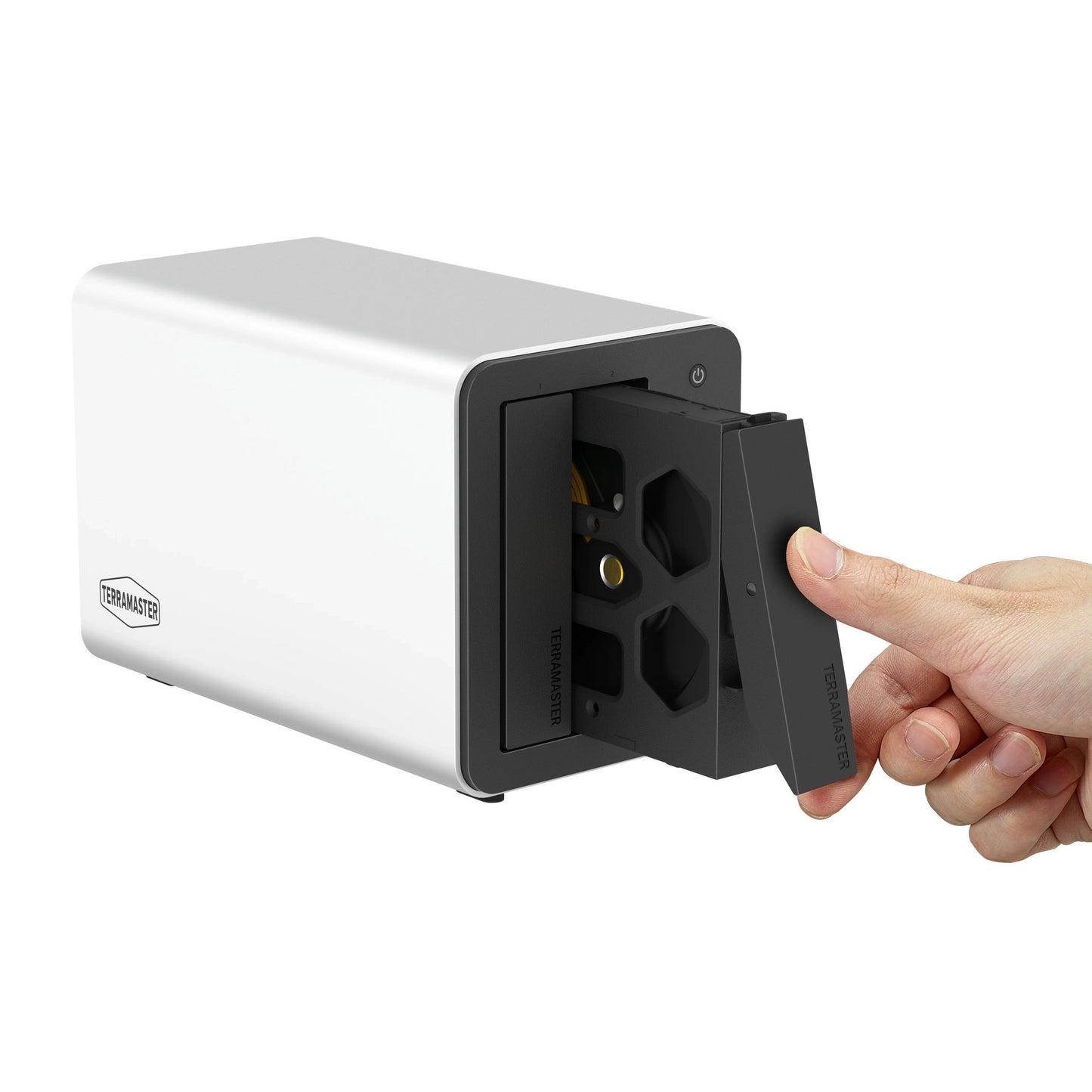 Terramaster f2-425 plus nas (bianco, 2x 5GBe, HDMI, USB)