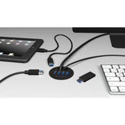 Icy box ib-hub1403 usb-hub (zwart, 4x usb 3.0) - afbeelding 4