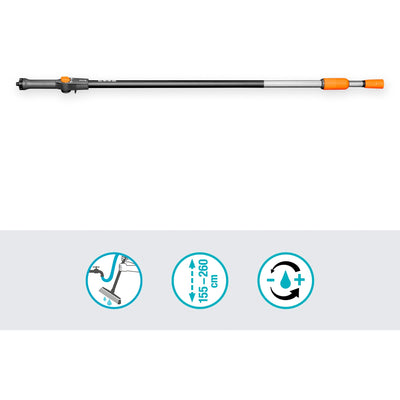 Gardena CleanSystem Telescopic acciaio M XL, per Verde