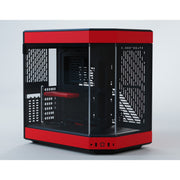 Hyte y60 midi tower behuizing (rood zwart | 3x usb-a | tempered glass) - afbeelding 5