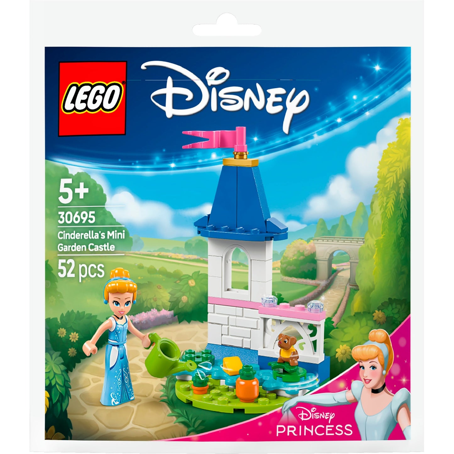 Lego disney princess - mini tuinkasteel van assepoester constructiespeelgoed (30695)