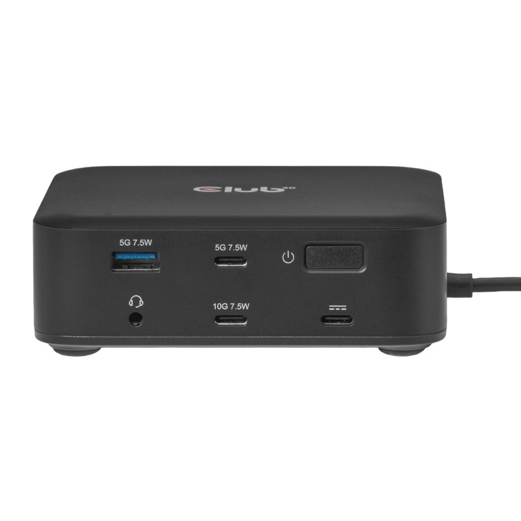 Estación de acoplamiento Club 3D 12-1 USB-C® Quad DisplayLink (negra)