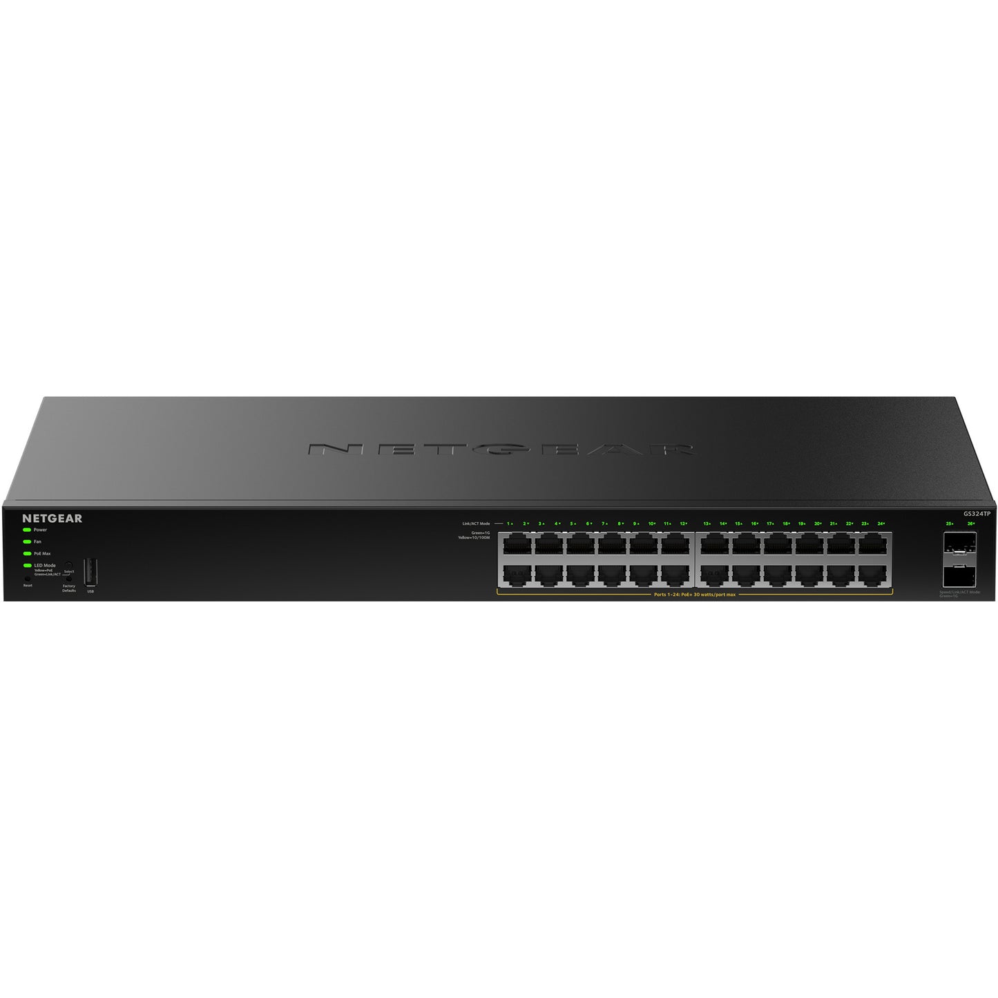 Switch Netgear gs324tpv2 (nero, budget poe 190w)