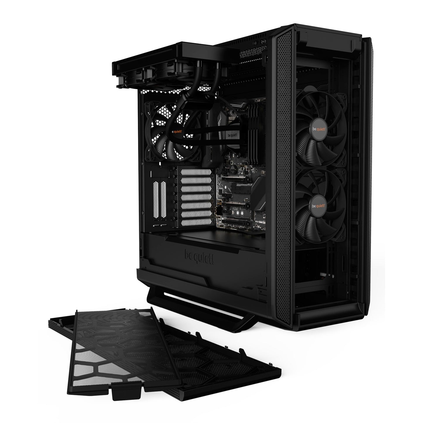 Be quiet! silent base 802 midi tower behuizing (zwart | 2x usb-a | 1x usb-c)
