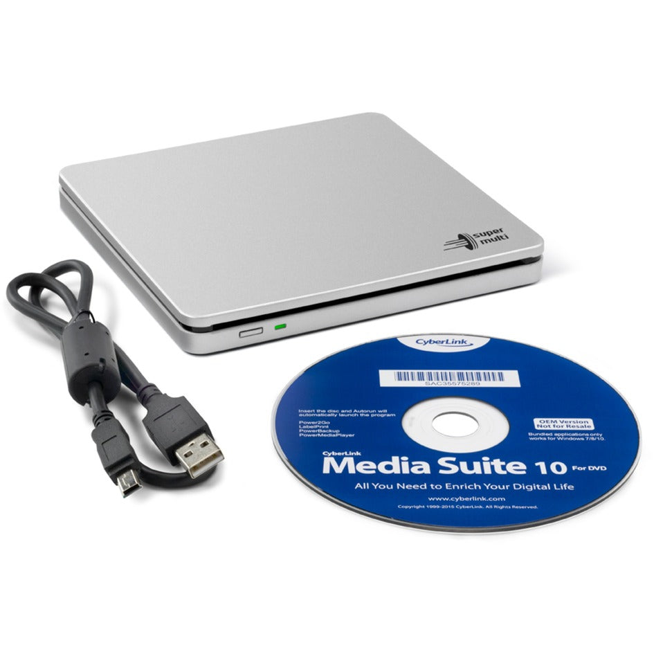 Hitachi-LG Data Storage GP70NS50 Masterizzatore DVD esterno (Argento, M-Disc)